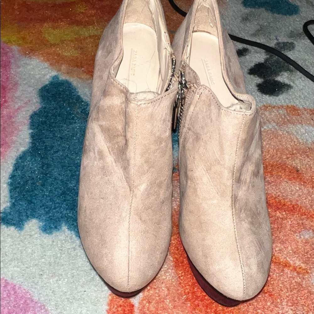 Zara heeled boots.